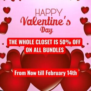 BUNDLE 2 or MORE ITEMS FOR A 50% OFF -LIMITED TIME ONLY